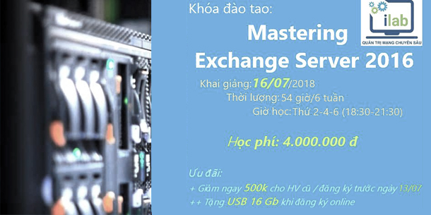 Khóa đào tạo Mastering Exchange Server 2016