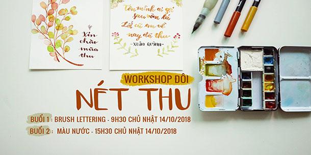 Workshop: Nét thu - Viết và vẽ bưu thiếp mùa thu