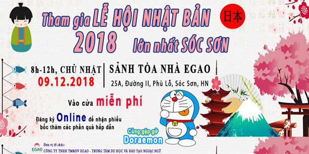 Lễ Hội Văn Hóa Nhật Bản 2018 lớn nhất khu vực Sóc Sơn - Hà Nội