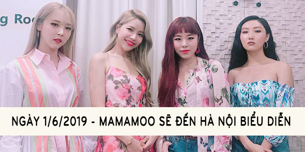 Nhóm nhạc Hàn Quốc MAMAMOO biểu diễn tại Hà Nội - ngày 1.6.2019