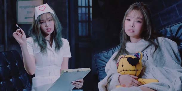 JENNIE - BLACKPINK bị Netizen Hàn chỉ trích vì mặc đồ Y tá khiêu gợi trong MV Lovesick Girls