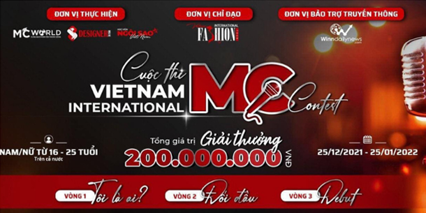 Cuộc thi Vietnam International MC Contest 2022 - Tổng giá trị giải thưởng lên tới 200 triệu đồng