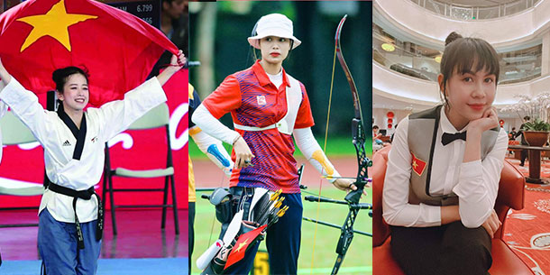 5 bóng hồng  xinh đẹp, tài giỏi của thể thao Việt Nam tại SEA Games 31