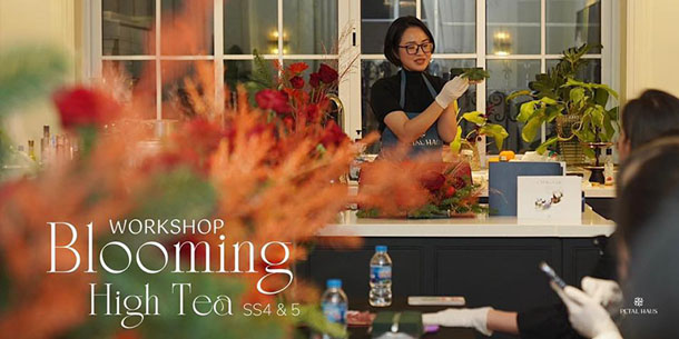 Sự kiện Giáng sinh: Christmas Workshop - The Adventure Begins with Tea & Flowers