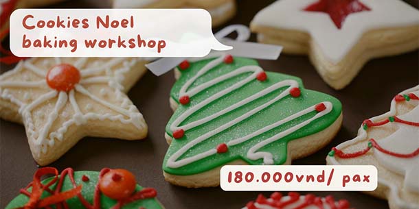 Workshop làm và trang trí Cookies Noel 2023