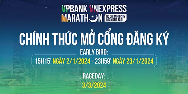 Giải chạy bộ VPBank VnExpress Marathon Ho Chi Minh City Midnight 2024