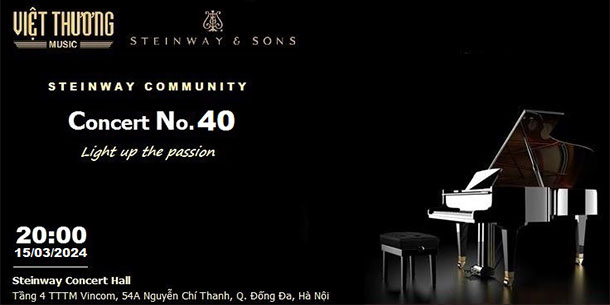 Chương trình biểu diễn âm nhạc cổ điển Steinway Community Concert No.40
