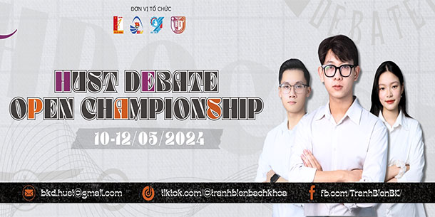HUST DEBATE OPEN CHAMPIONSHIP - HDOC 2024 - Giải đấu tranh biện lớn nhất năm tại Đại học Bách Khoa Hà Nội