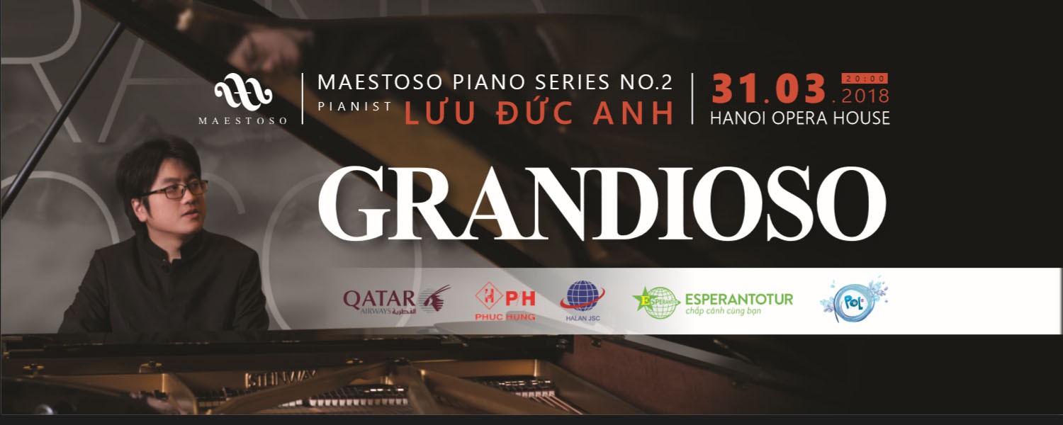 Hòa nhạc MAESTOSO PIANO SERIES NO.2 - GRANDIOSO - Pianist Lưu Đức Anh