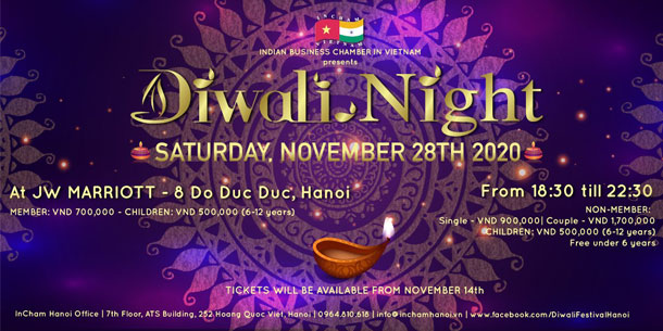 Đêm hội Diwali 2020 tại Hà Nội