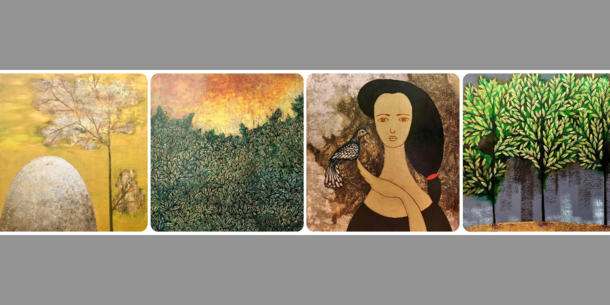 Triển lãm tranh online Biểu hiện tượng trưng của họa sĩ Lê Đạt