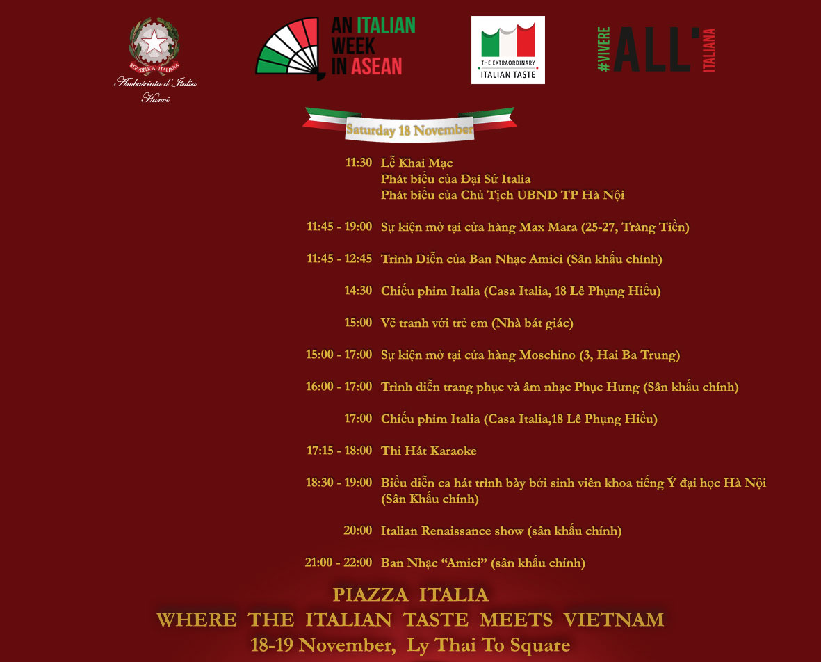 Tuần Lễ Italia – ASEAN Lần Thứ Nhất