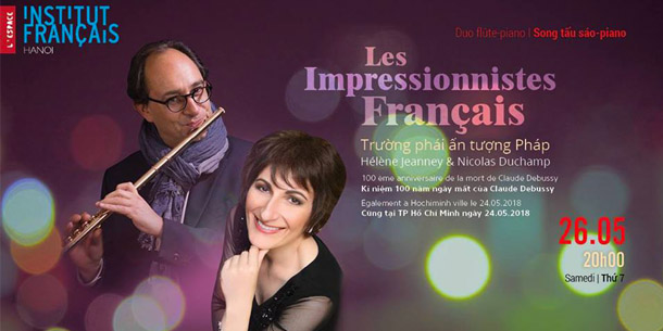 Hà Nội chào đón đêm "Song tấu Sáo - Piano" của H.Jeanney & N.Duchamp