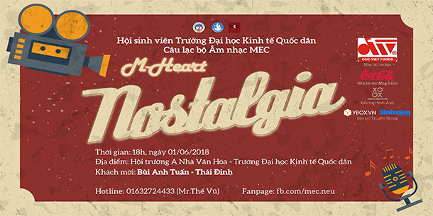 Chuỗi Sự Kiện  Âm Nhạc Từ Thiện- Đêm Nhạc M-heart NOSTALGIA 2018
