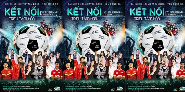 Đại nhạc hội “VIETTEL - KẾT NỐI TRIỆU TÂM HỒN YÊU BÓNG ĐÁ”