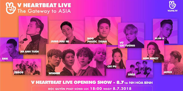 V HEARTBEAT LIVE – ĐÊM NHẠC HOÀNH TRÁNG VỚI CÁC NGÔI SAO VIỆT NAM VÀ HÀN QUỐC