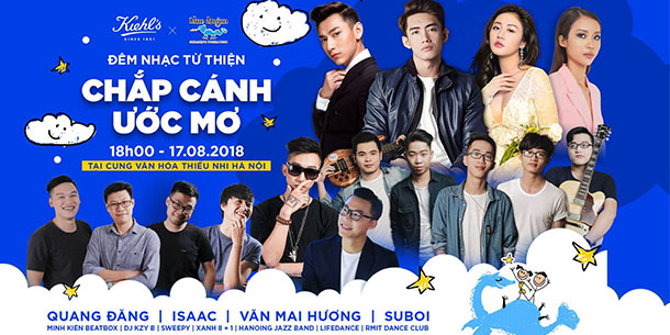 “Kiehl’s - Concert CHẮP CÁNH ƯỚC MƠ” – Chương Trình Âm Nhạc Từ Thiện Giúp Đỡ Trẻ Em Đường Phố