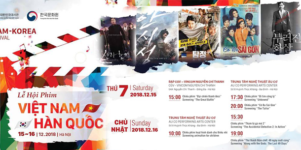 Lễ hội phim Việt Nam - Hàn Quốc 2018