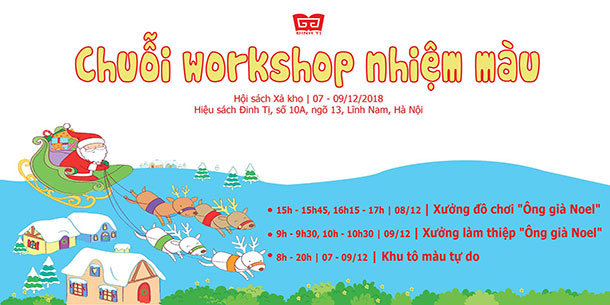 Chuỗi workshop Giáng sinh nhiệm màu