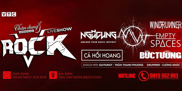 Đêm nhạc V-Rock 2019 ngày 12 tháng 1 tại Hà Nội