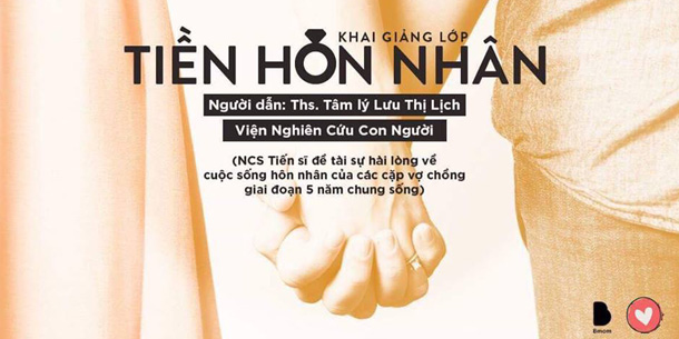 KHÓA HỌC TIỀN HÔN NHÂN dành tặng riêng cho các cặp đôi