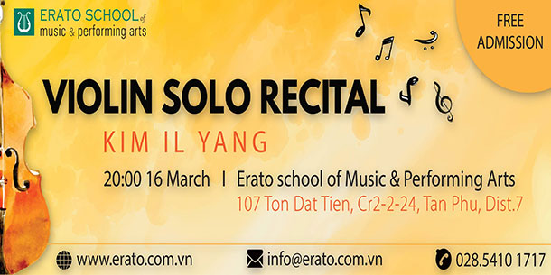 Buổi hòa nhạc Độc tấu violin - KIM IL YANG