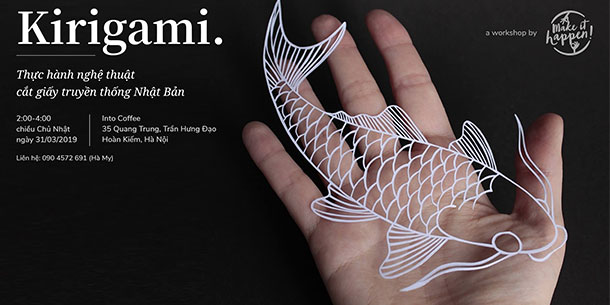 Workshop "Kirigami" - Cắt giấy truyền thống Nhật Bản