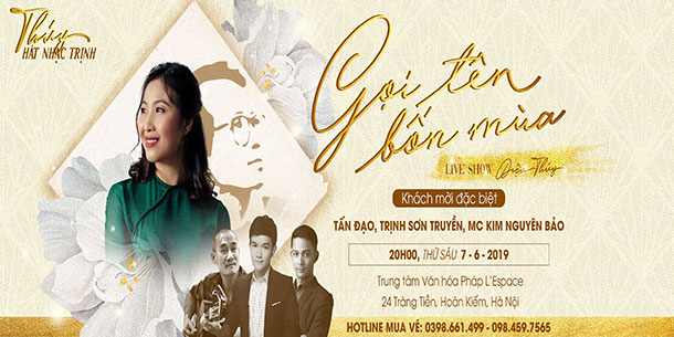 Liveshow Thúy hát nhạc Trịnh: GỌI TÊN BỐN MÙA