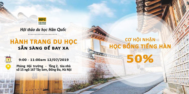 Hội thảo du học Hàn Quốc: "Hành trang du học - Sẵn sàng để bay xa"