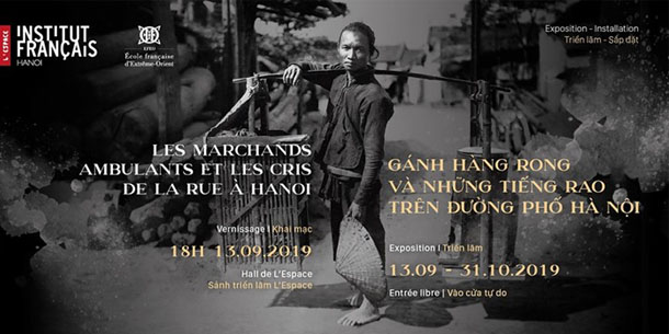 Triển lãm sắp đặt - Gánh hàng rong và những tiếng rao trên đường phố Hà Nội
