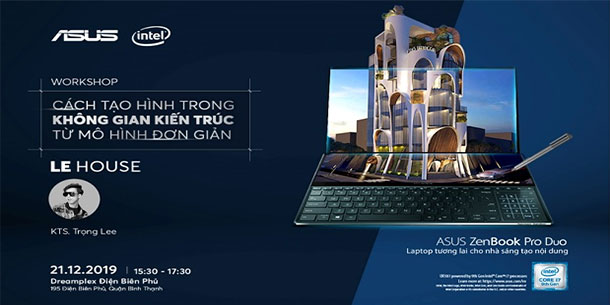 Workshop “Cách Tạo Hình Trong Không Gian Kiến Trúc Từ Mô Hình Đơn Giản” 2019