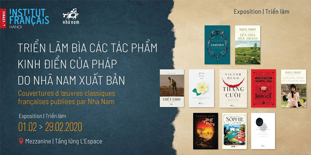 Trưng bày các tác phẩm kinh điển của Pháp do Nhã Nam xuất bản
