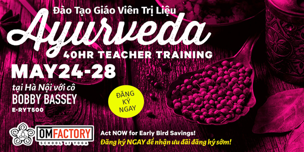 Đào tạo Yoga trị liệu Ayurveda Tháng 5/2020