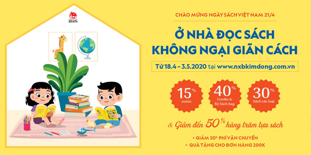 Chương trình ưu đãi "Ở Nhà Đọc Sách – Không Ngại Giãn Cách"