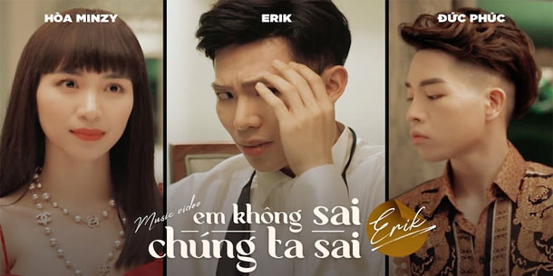 Sau 15 giờ ra mắt,  MV 'Em không sai, chúng ta sai' của Erik đạt #1 trending Youtube