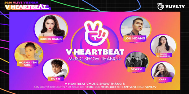 V HEARTBEAT MUSIC SHOW THÁNG 5/2020 TIẾT LỘ DÀN LINEUP  CHÍNH THỨC
