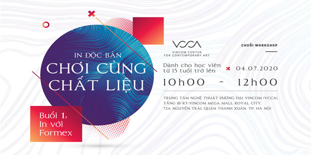 Workshop In độc bản: Chơi cùng chất liệu | Buổi 1: In với Formex