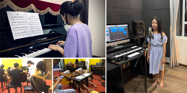 Đào tạo chơi đàn Piano, Guitar đệm hát khu vực Hà Nội