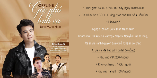 Offline Đinh Mạnh Ninh - GÓC PHỐ TÌNH CA