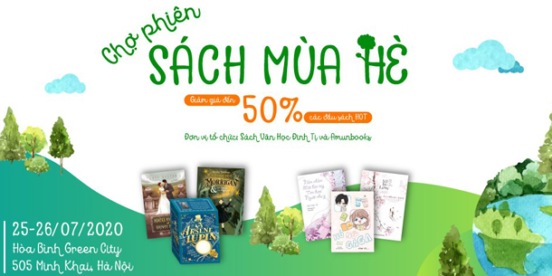 Chợ phiên sách mùa hè 2020 tại Hà Nội