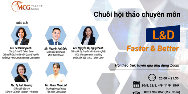 Sự kiện online: Chuỗi hội thảo L&D Faster & Better