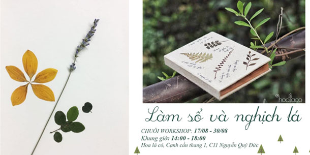 Workshop: Ghé Xưởng - Làm sổ và Nghịch lá