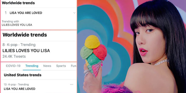 Lisa bị tấn công trên instagram, fan liền đẩy hashtag gửi gắm tình yêu lên #1 Trending