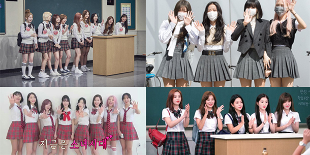 Đồng phục học sinh mà các nhóm nhạc nữ Kpop diện trên show truyền hình Knowing Bros, BLACKPINK sang chảnh, TWICE đáng yêu