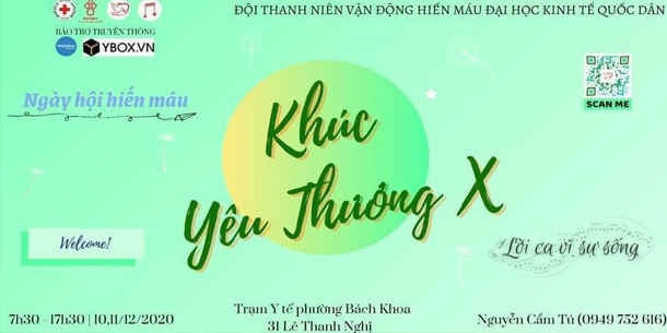 Ngày hội hiến máu Tháng 12 - Khúc Yêu Thương X