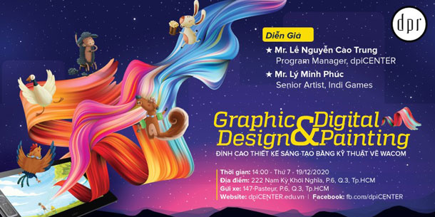 WORKSHOP "Graphic Design & Digital Painting: Đỉnh cao Thiết Kế Sáng tạo bằng kỹ thuật vẽ WACOM