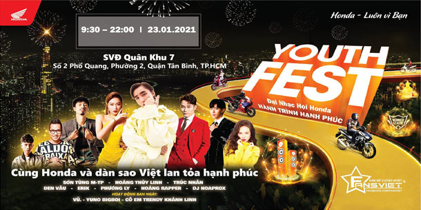 ĐẠI NHẠC HỘI HONDA YOUTHFEST HỒ CHÍ MINH 2021