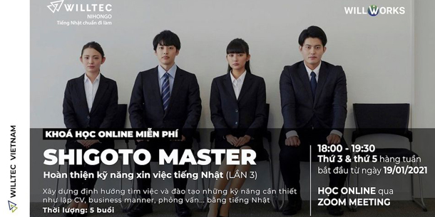 Đăng ký MIỄN PHÍ khóa học kỹ năng xin việc tiếng Nhật của Willtec Nihongo