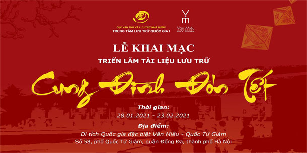 Triển lãm tài liệu lưu trữ "CUNG ĐÌNH ĐÓN TẾT"