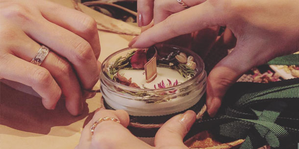 Workshop Nến Thơm, Sáp Thơm Valentine Tại Hà Nội